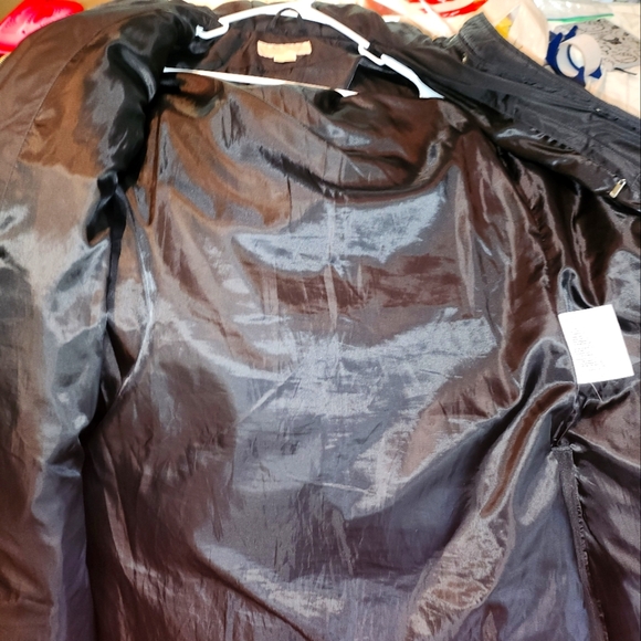 Black Down Michael Kors Ankle Length Poof Jacket Size Medium - Picture 5 of 5